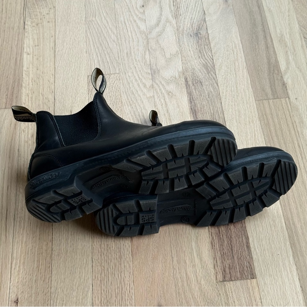 Blundstone 558 Black Leather Chelsea Boots Men’s 9.5 US - Picture 4 of 5